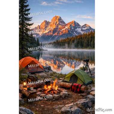 Alpine Campsite Lake