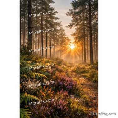 Forest Path Sunrays